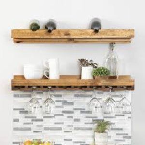 Del Hutson Designs Handmade Hanging Two Tier Racks